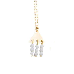 Grey Triangle Necklace