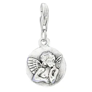 Guardian Angel Clip on Pendant Charm for Bracelet or Necklace