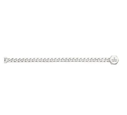 Gucci Silver Hexagon Trademark Bracelet