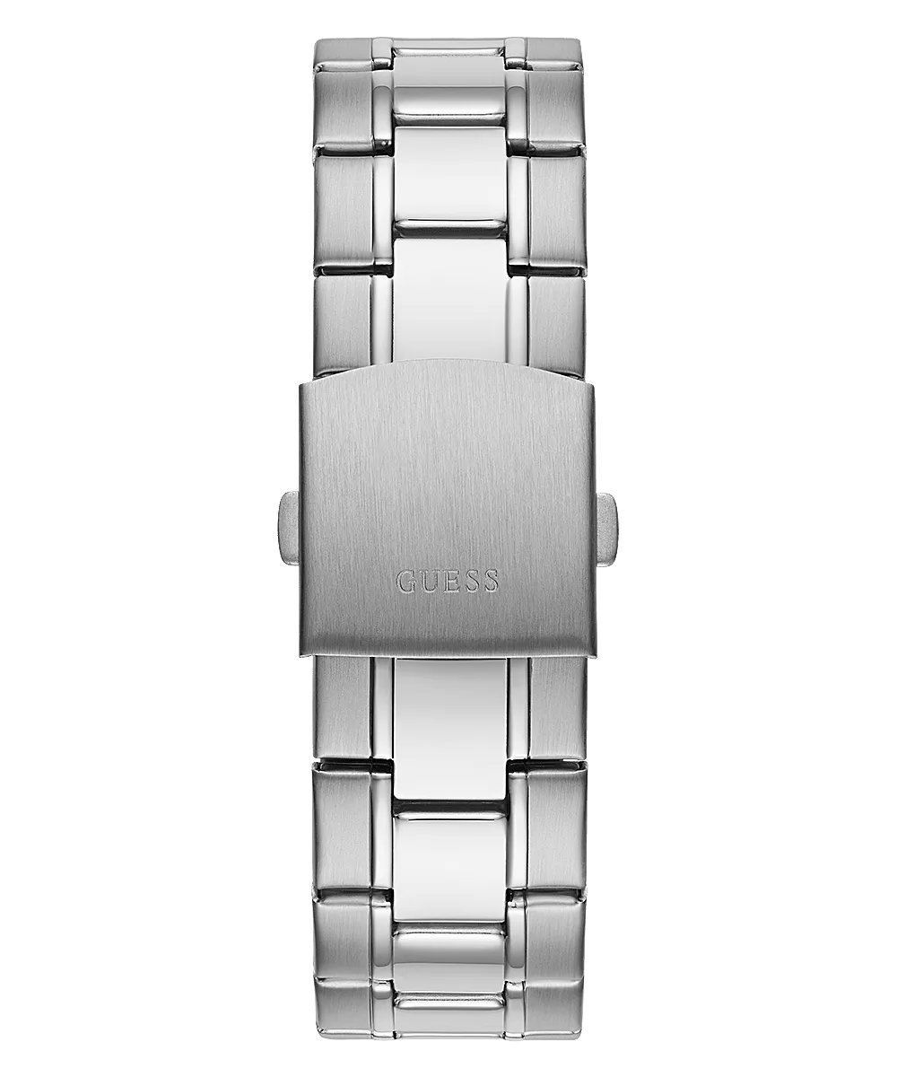 Guess Commander Silver Tone Men's Watch GW0056G1