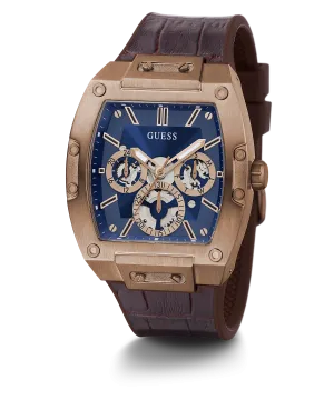 Guess Phoenix Brown Leather Men's Watch GW0202G2