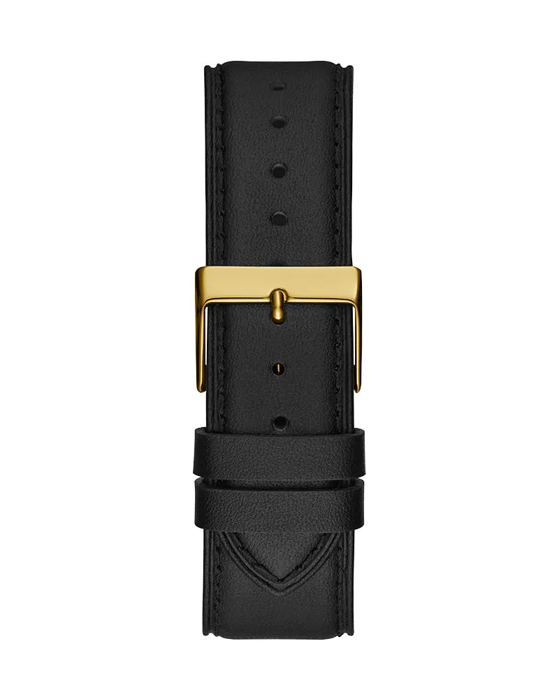 Guess Tailor Gold Dial Leather Strap Men's Watch GW0389G2