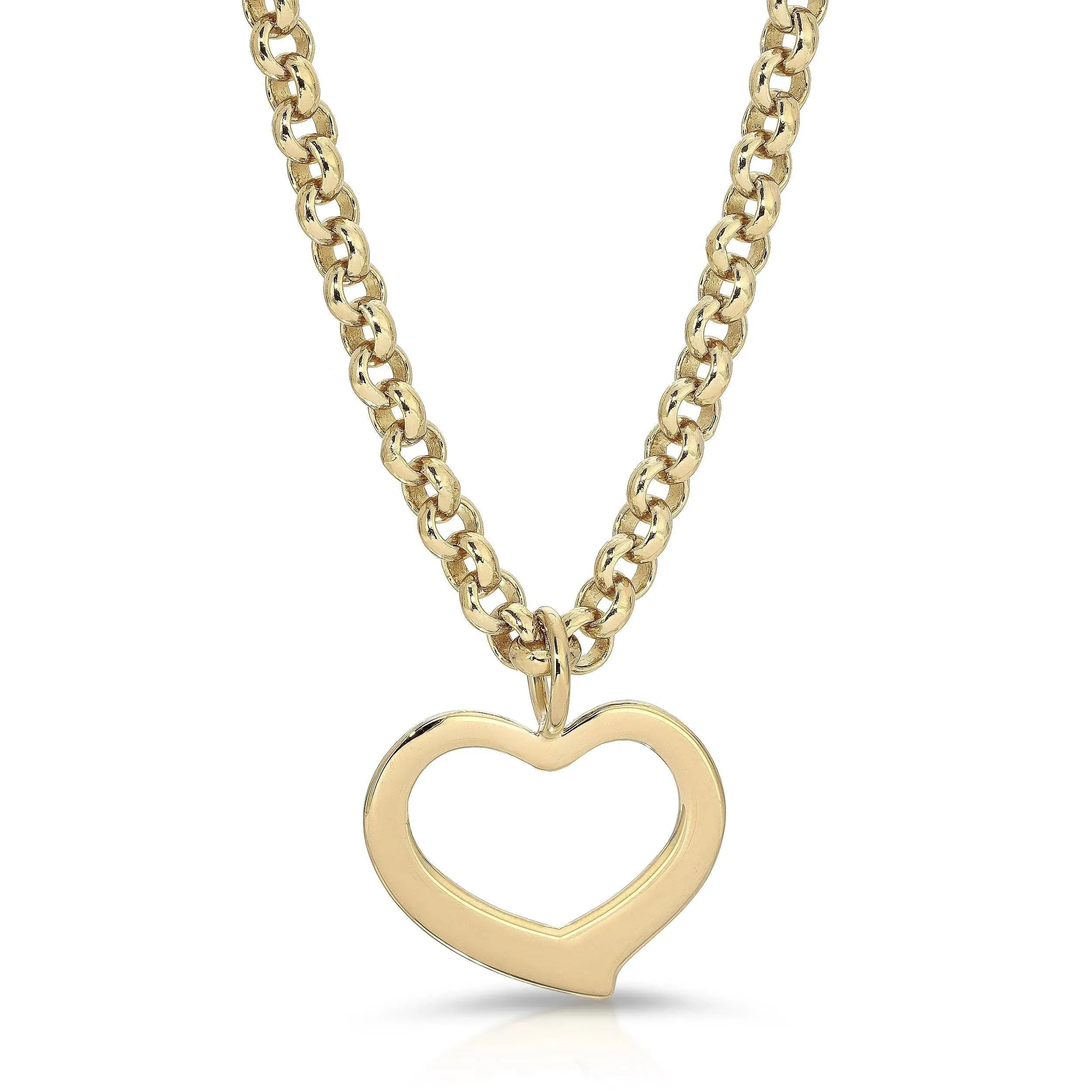 Haley Open Heart Pendant Necklace