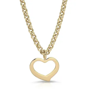 Haley Open Heart Pendant Necklace