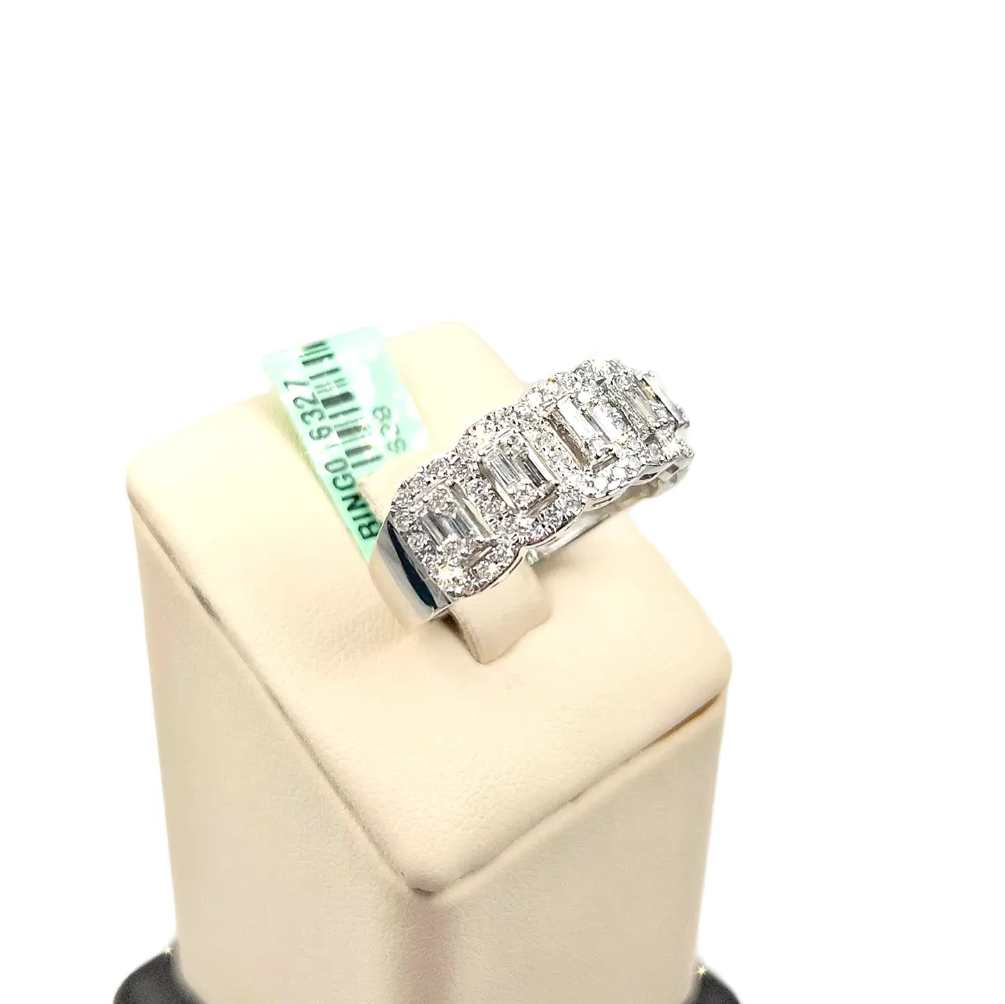 Half Way Around Baguette Diamond Ring
