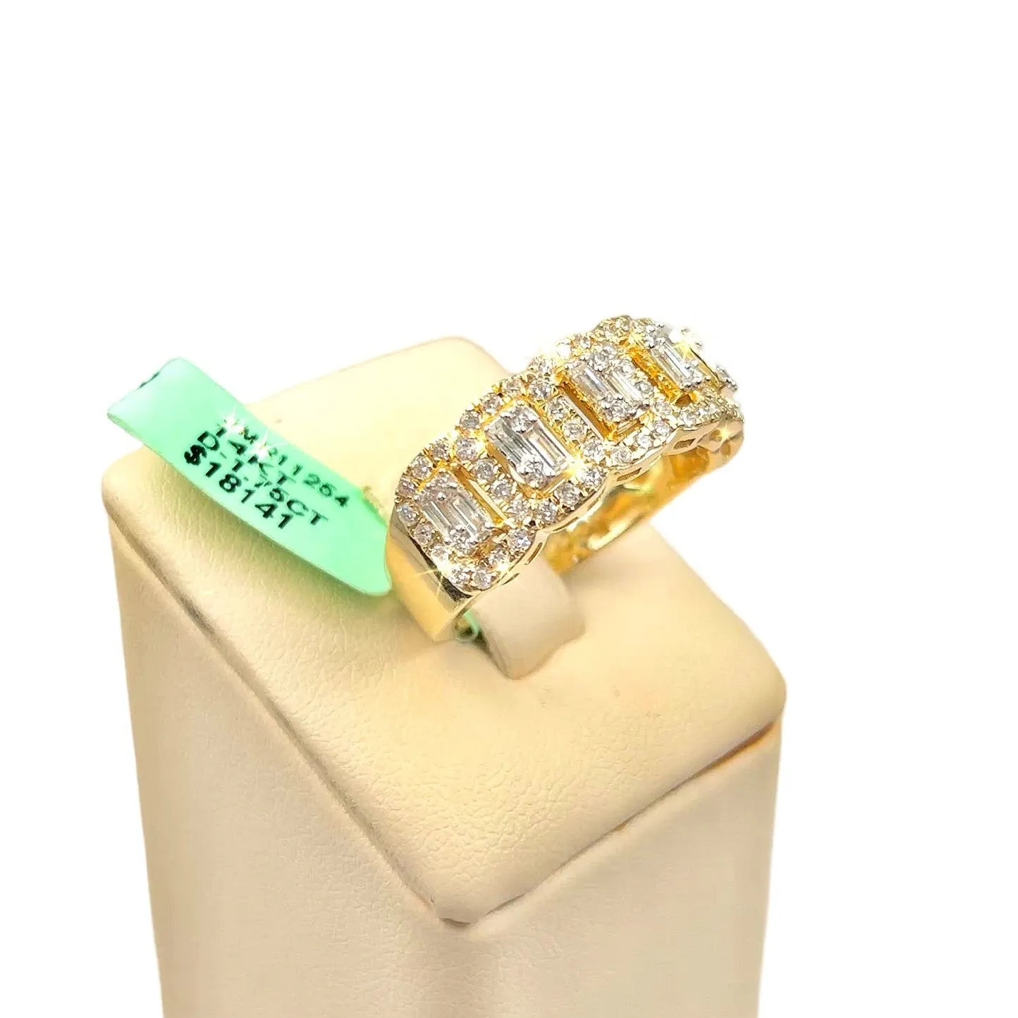 Half Way Around Baguette Diamond Ring