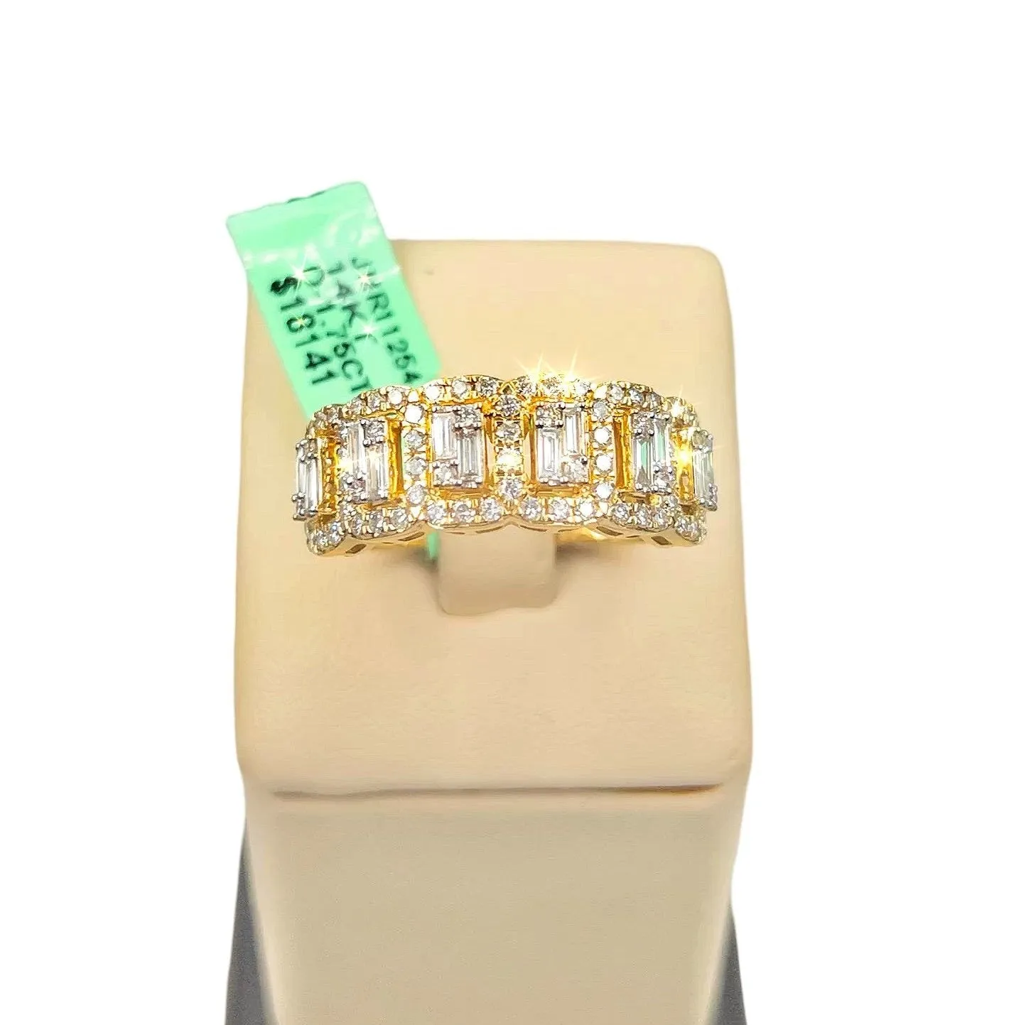 Half Way Around Baguette Diamond Ring