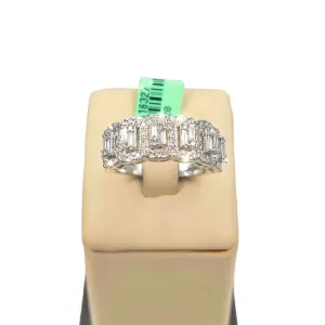 Half Way Around Baguette Diamond Ring