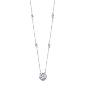 Halo Diamond Necklace