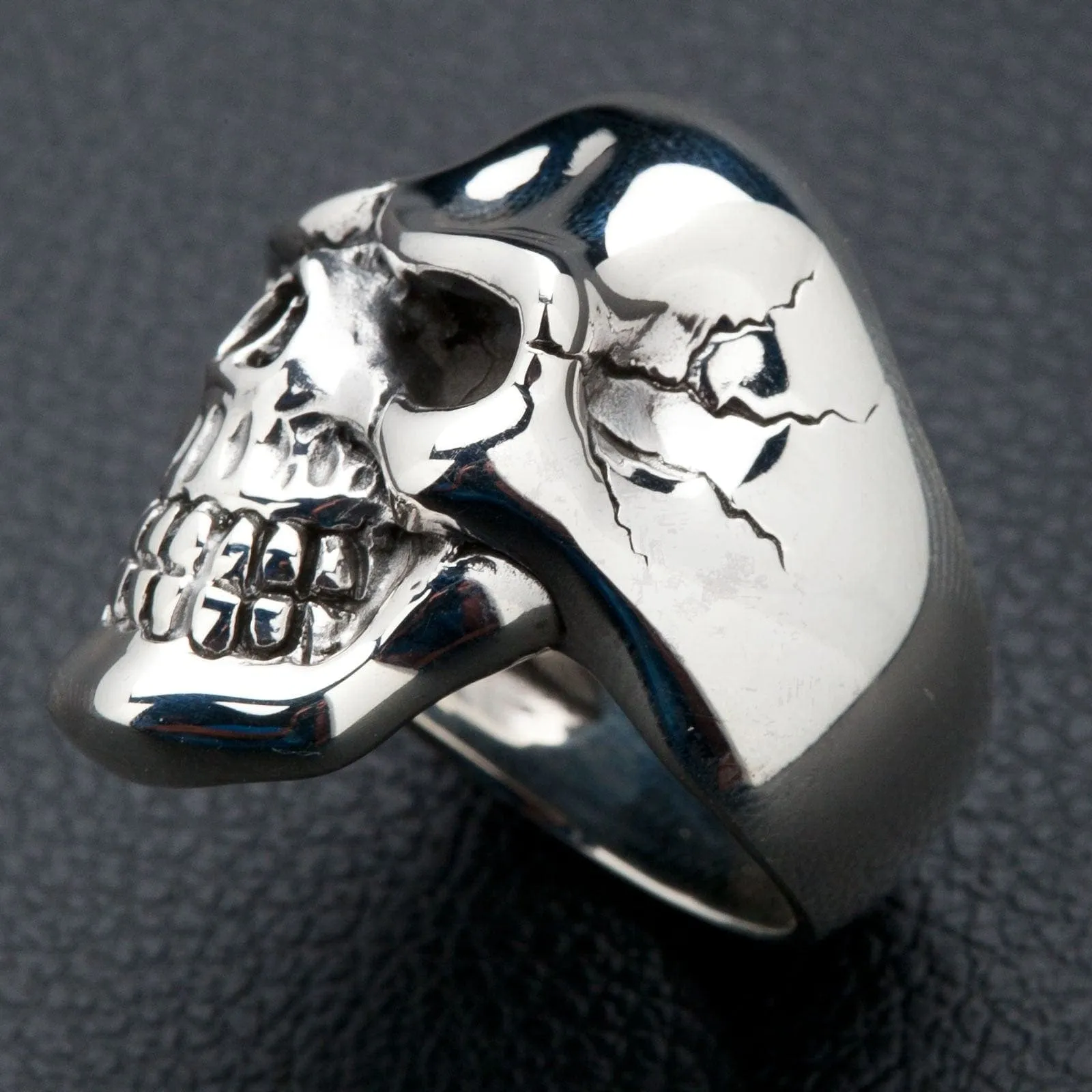 Handsome Sterling Silver Skull Ring