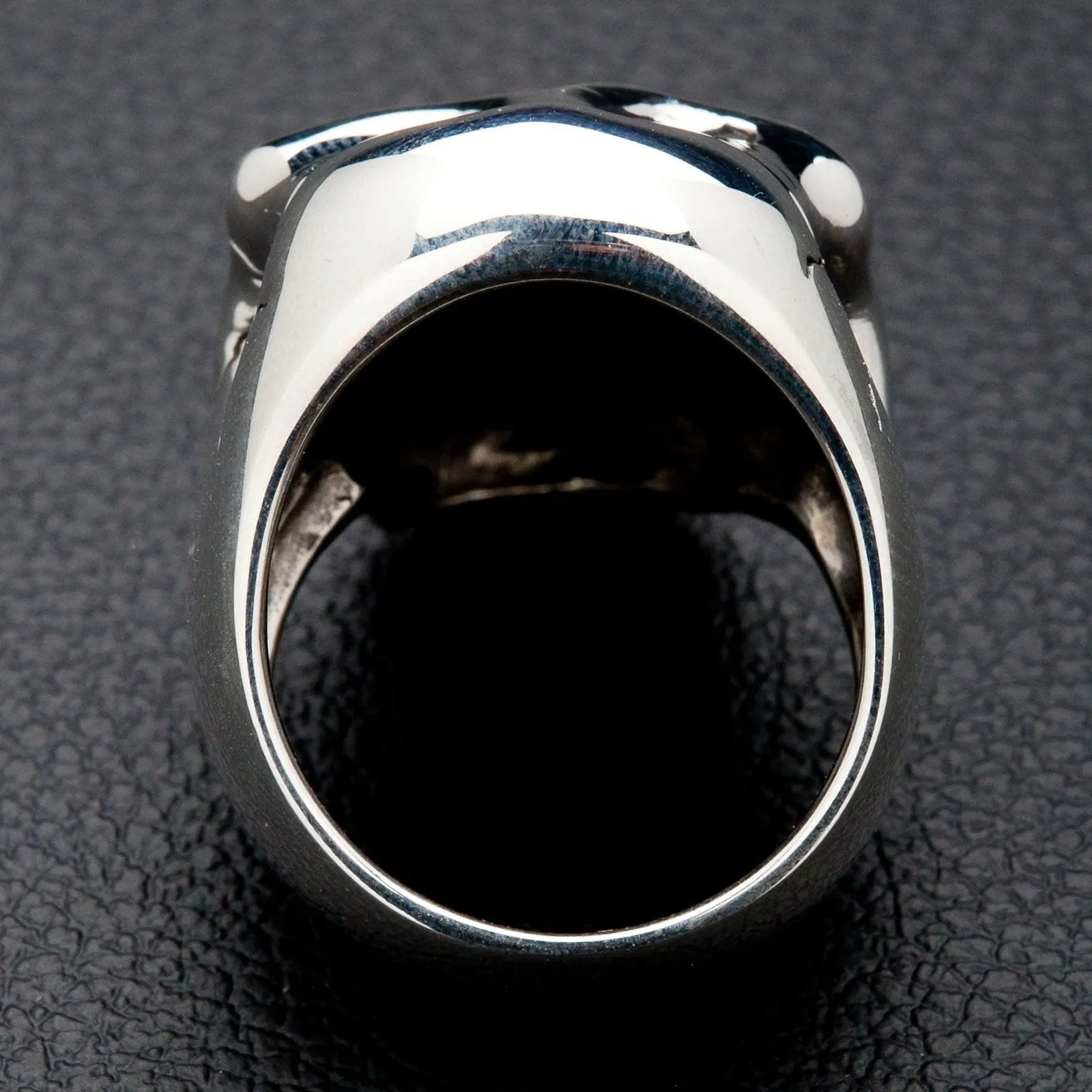Handsome Sterling Silver Skull Ring