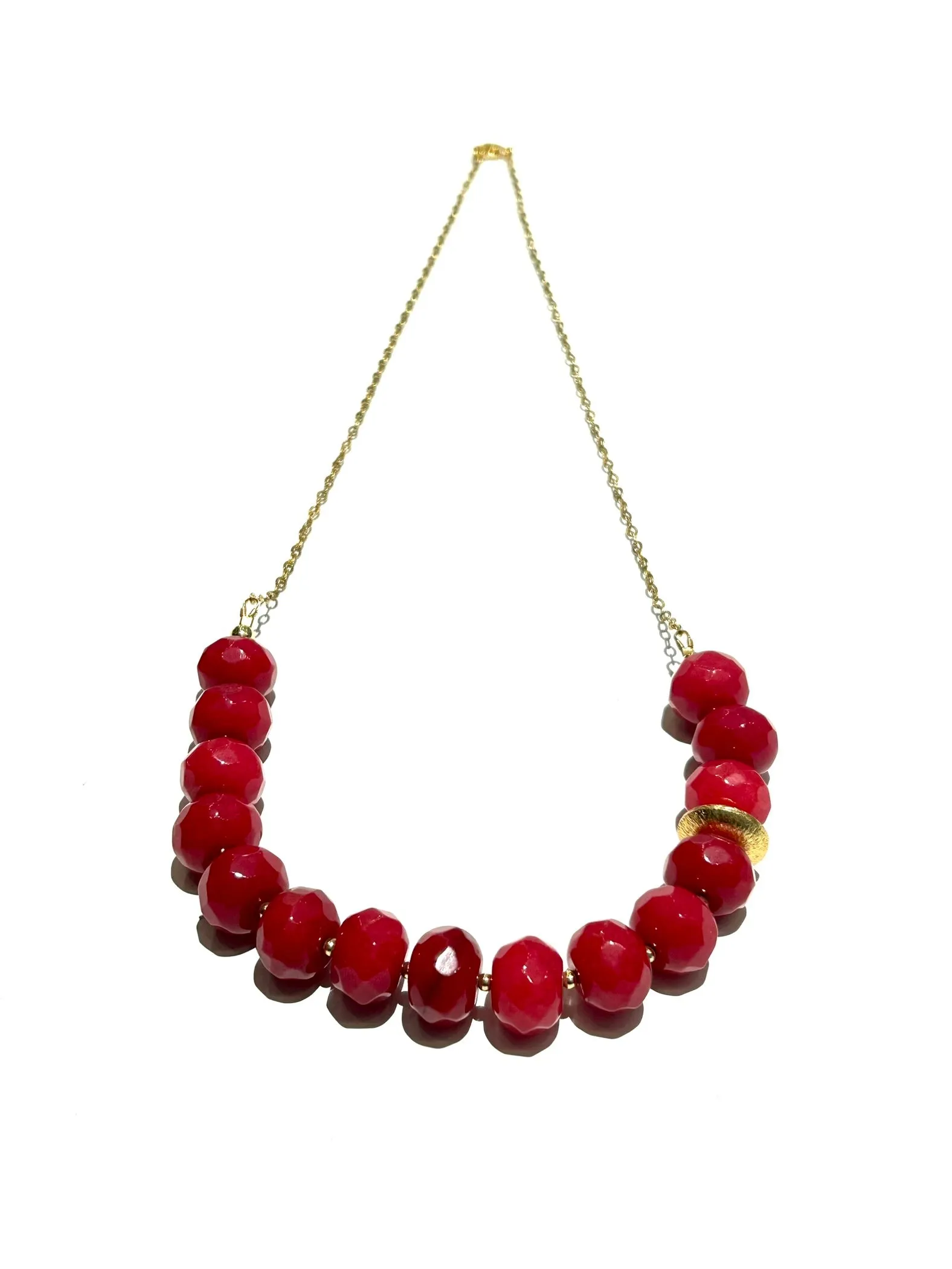 HC DESIGNS- Semiprescious Stone Long Chain Necklace