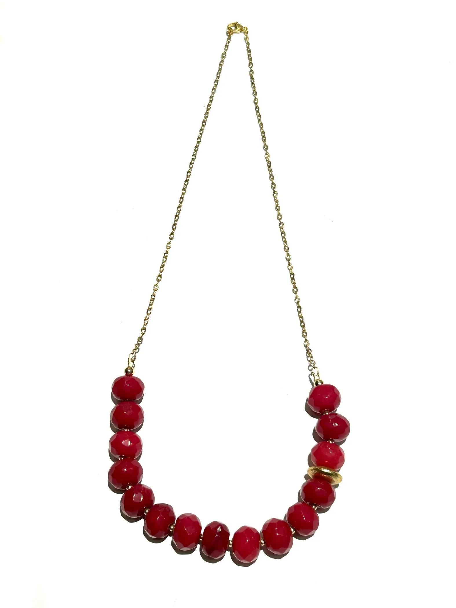 HC DESIGNS- Semiprescious Stone Long Chain Necklace