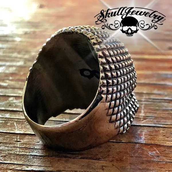 HellRaiser - Studded Skull Ring (#690)