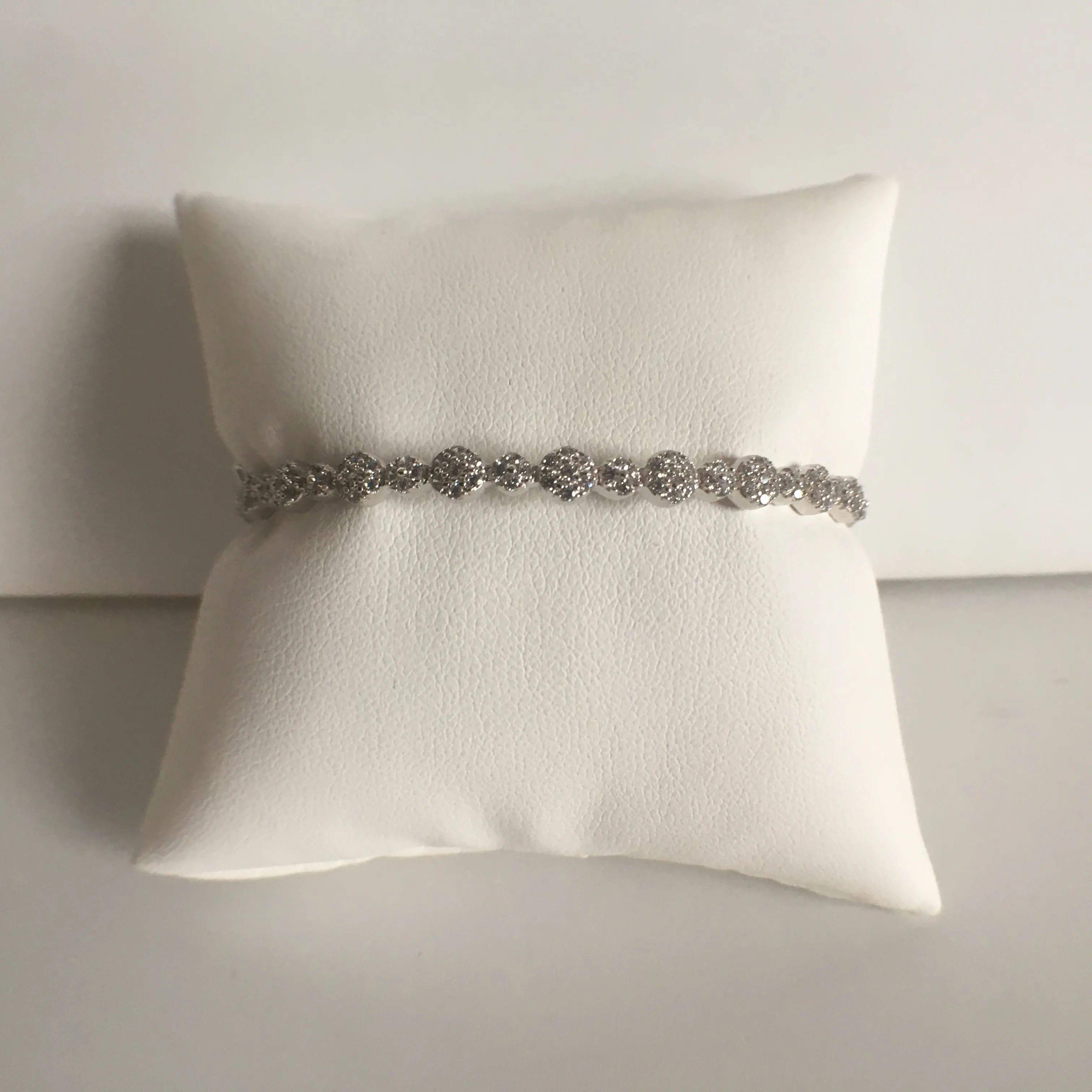 Hinged Flower Bangle Bracelet