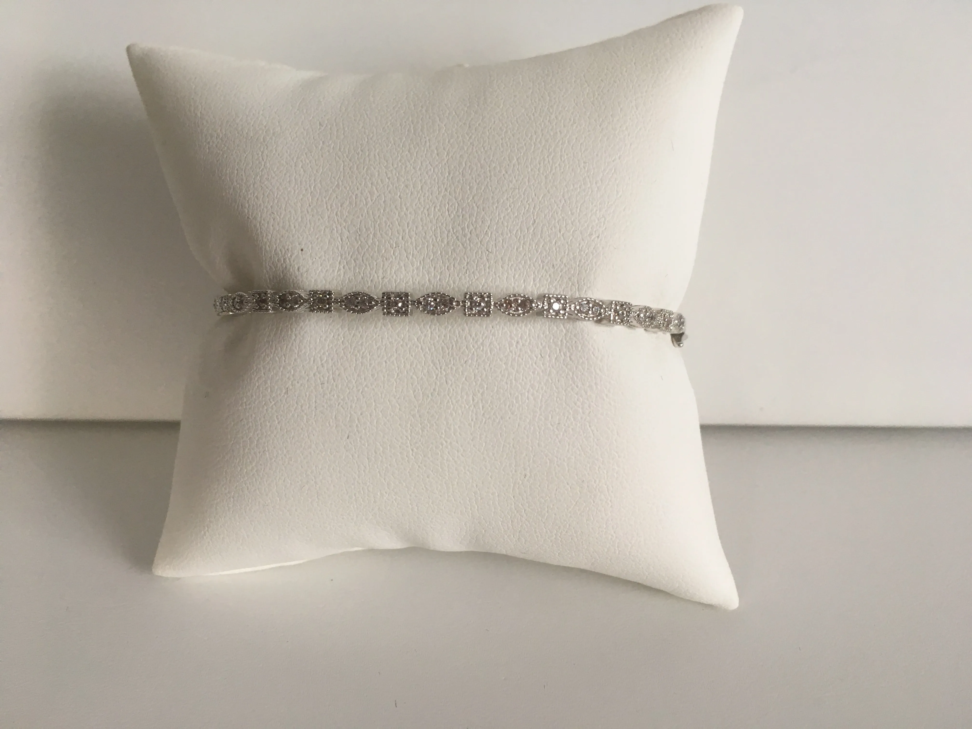 Hinged Flower Bangle Bracelet