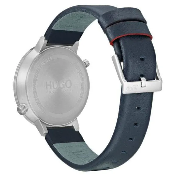 Hugo Boss 1530053 Travel Quartz Blue Leather Watch Men