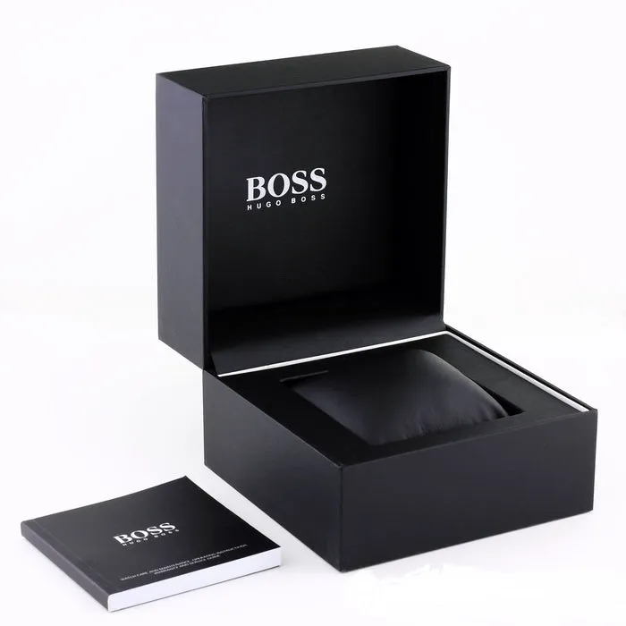 Hugo Boss Skymaster Black Leather Strap Men's Watch 1513782