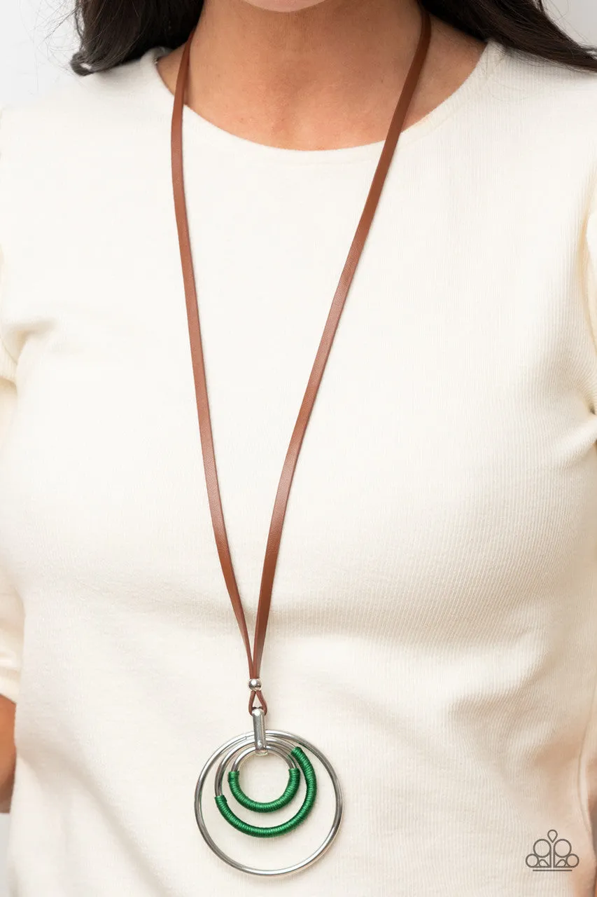Hypnotic Happenings Green Paparazzi Necklace