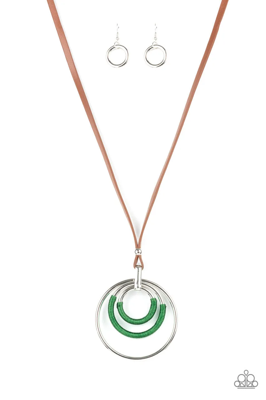 Hypnotic Happenings Green Paparazzi Necklace