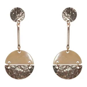 Iconography Hammered Gold & Horn Drop Earrings