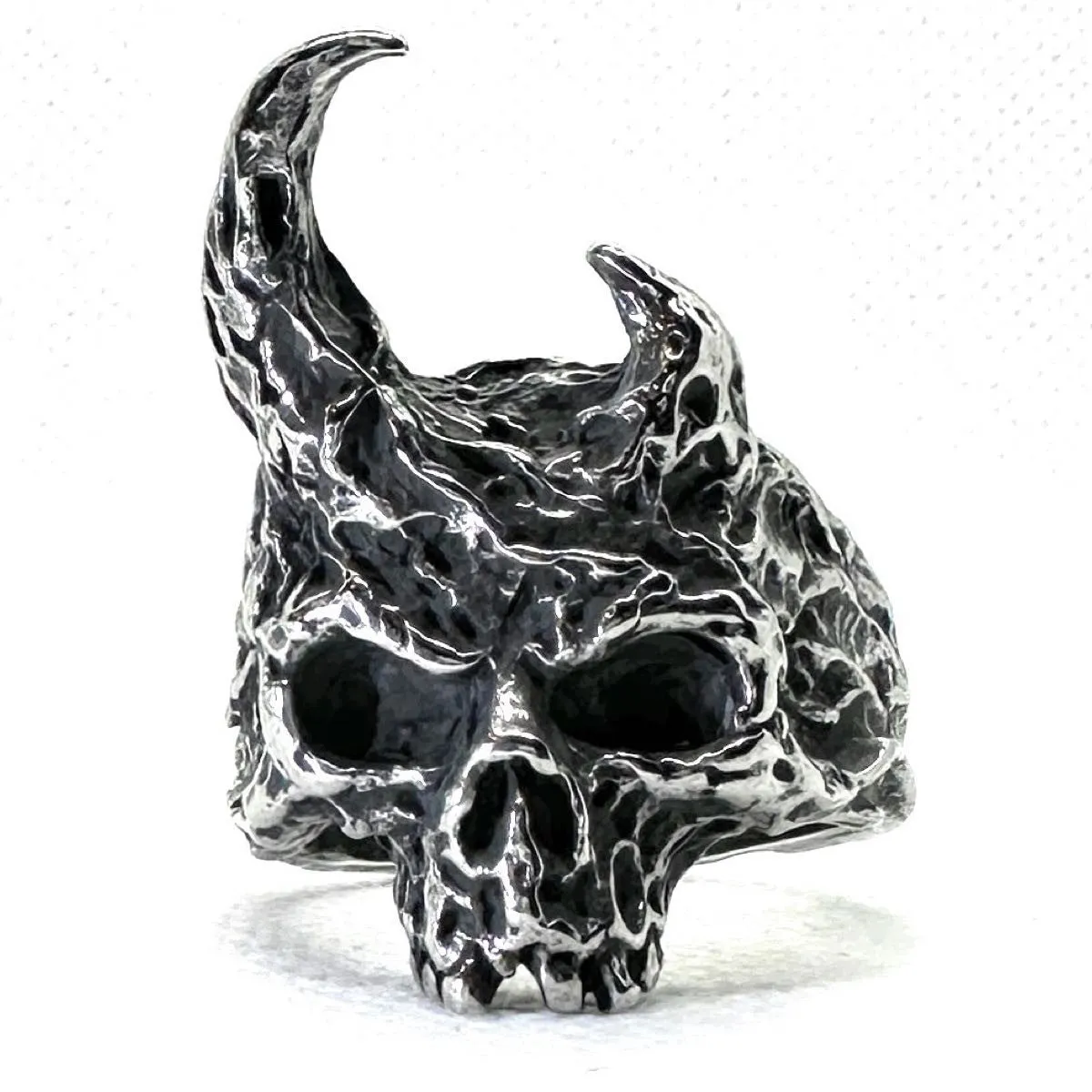 Infernal Horns - Skull ring (#035)