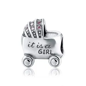 It's a Girl Pram Charm