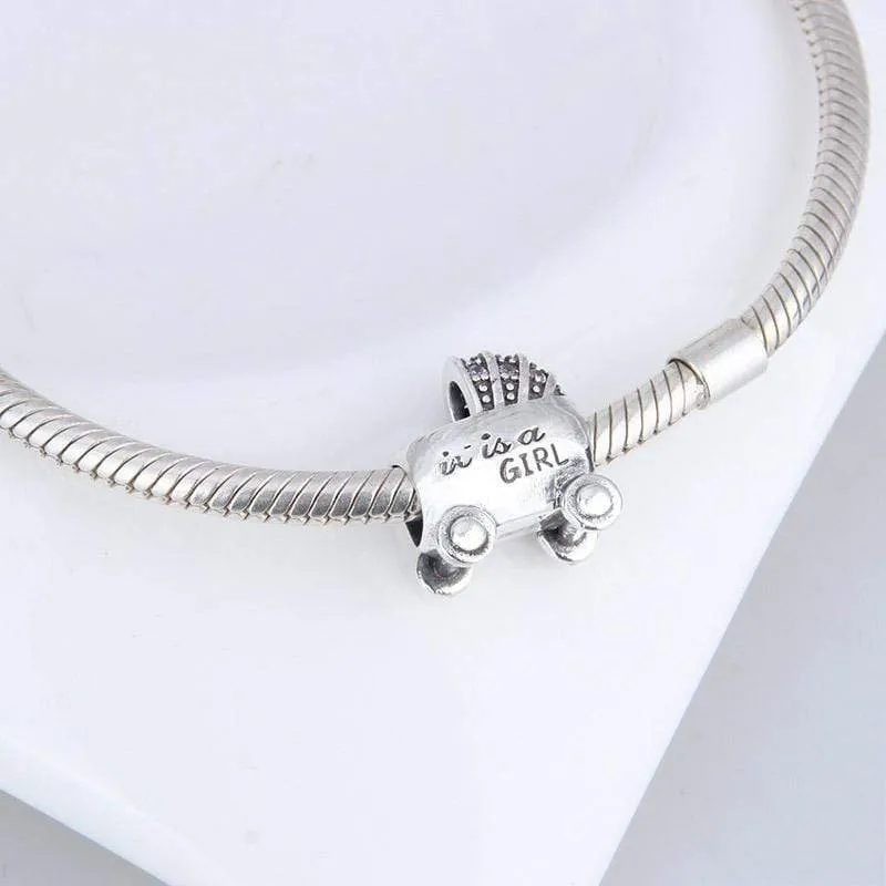 It's a Girl Pram Charm