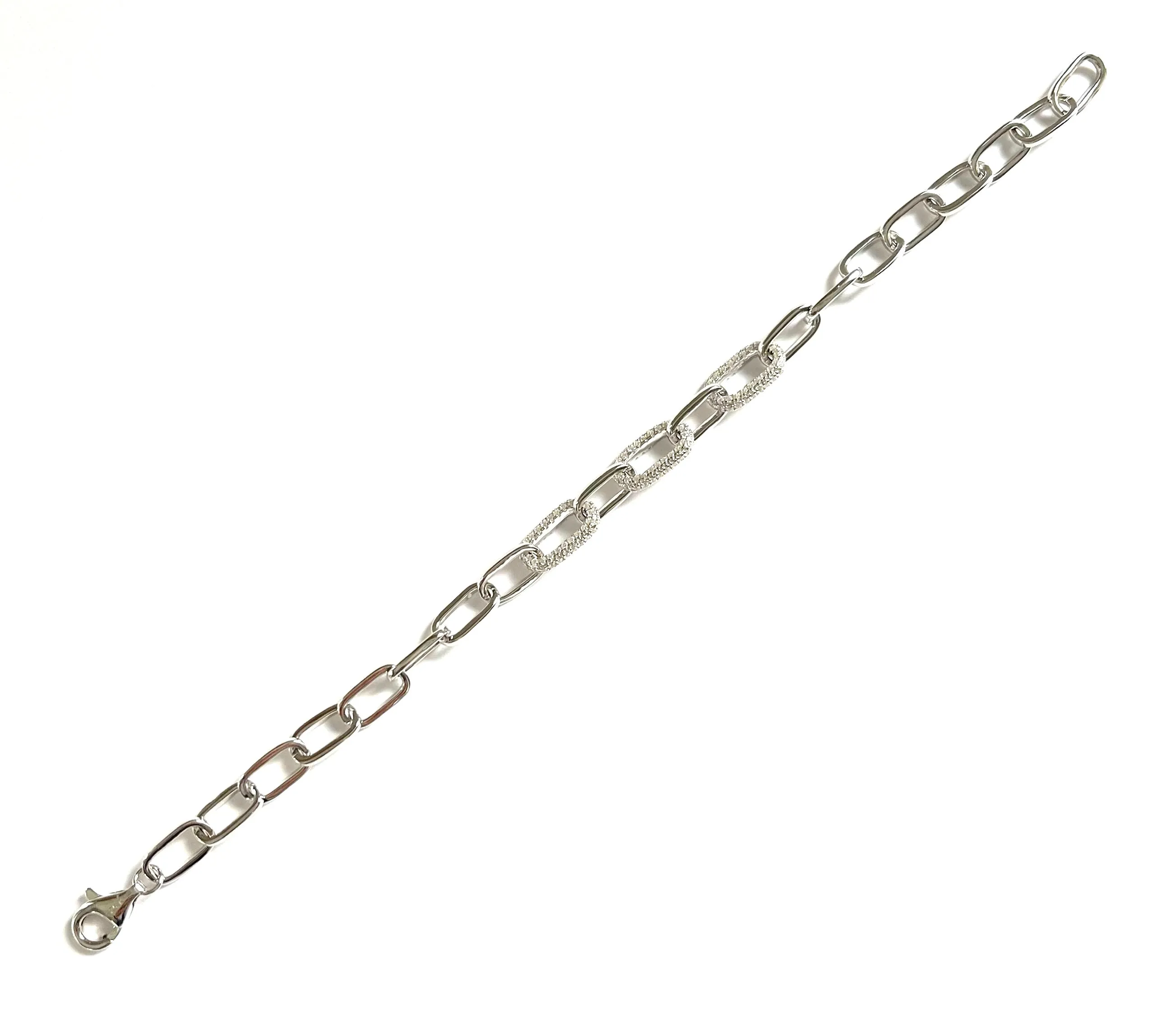 Izzie Paperclip Bracelets With CZ's