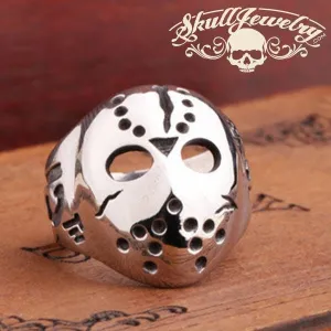 Jason Mask / Friday The 13th / Halloween Stainless Steel Ring (#381)
