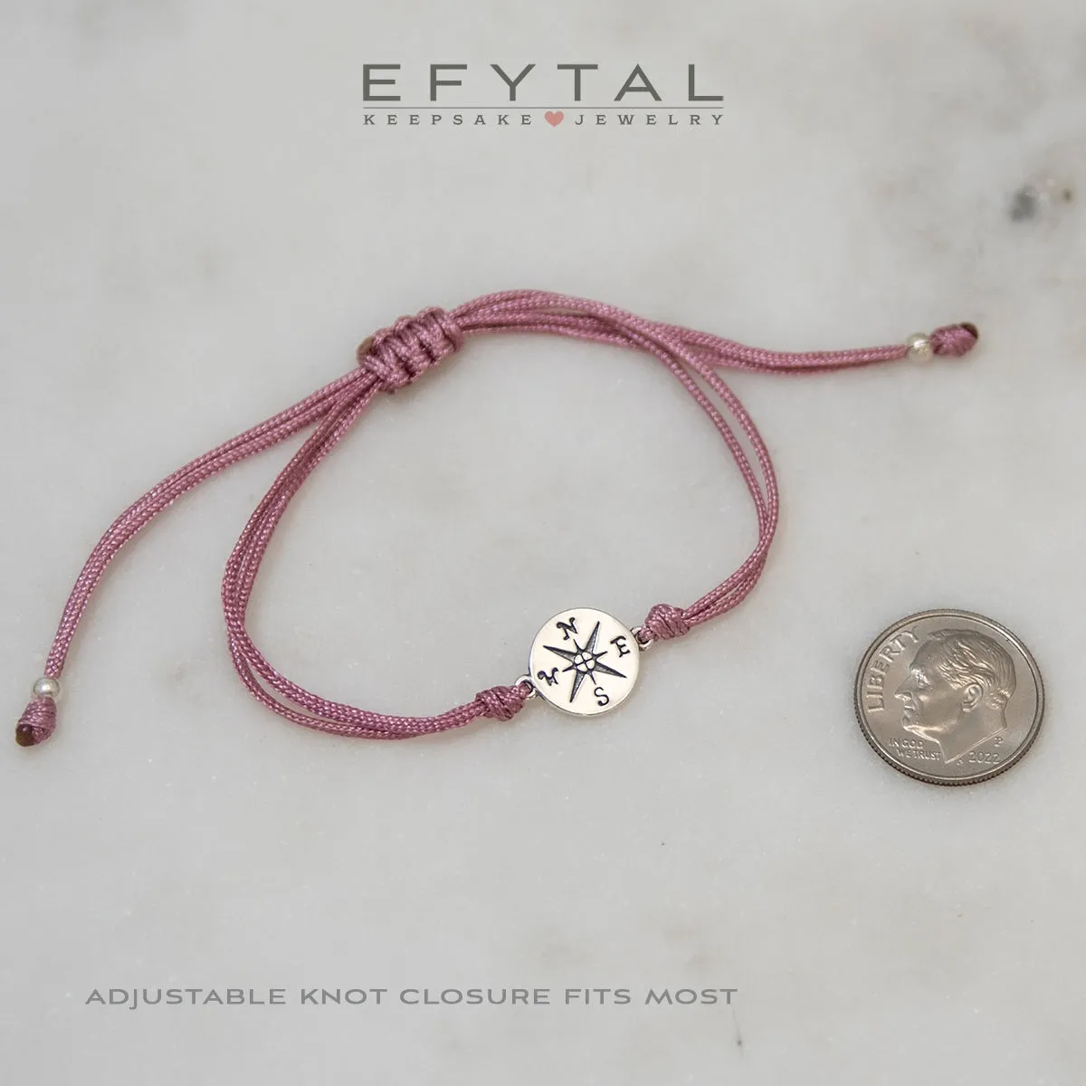 journey compass cord bracelet set • friendship, invisible thread
