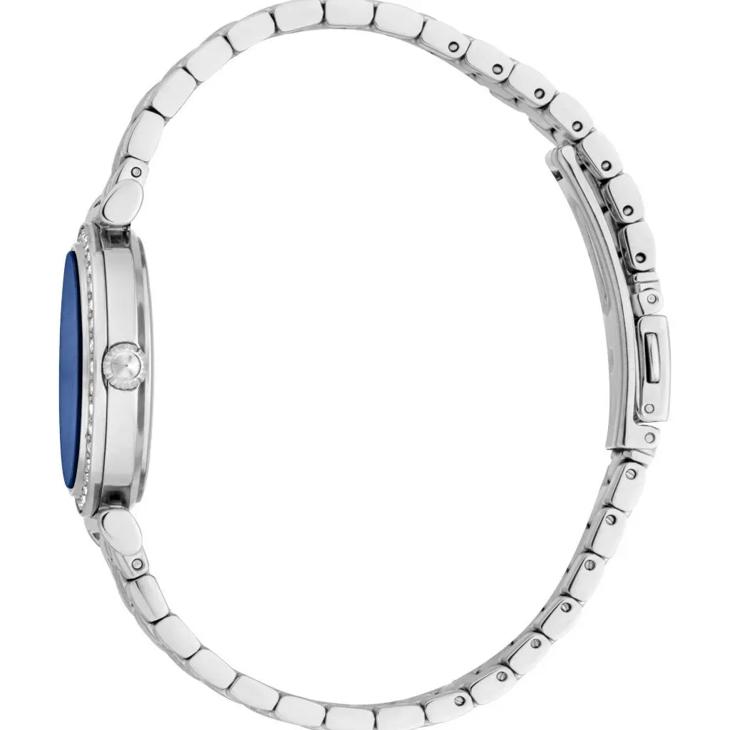 Just Cavalli Varenna Ladies Dark Blue Dial Stainless Steel Watch