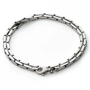 Konstantino Men's Sterling Silver Chain, 22 Inches Long, 3mm wide
