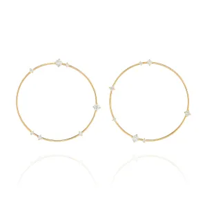 Large Diamond Solo Earrings