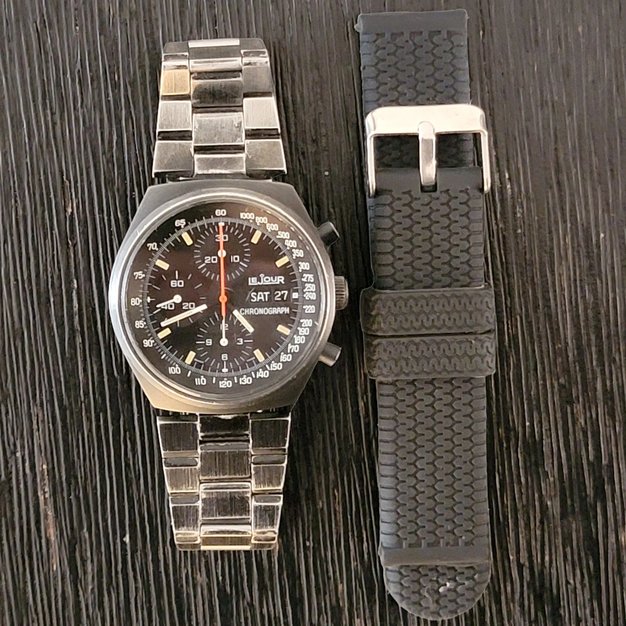 LE JOUR 7000 Chronograph Automatic Watch - Heuer Pasadena / Valjoux 7750