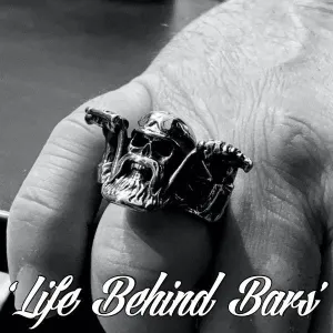 Life Behind Bars Skull ring (#331)