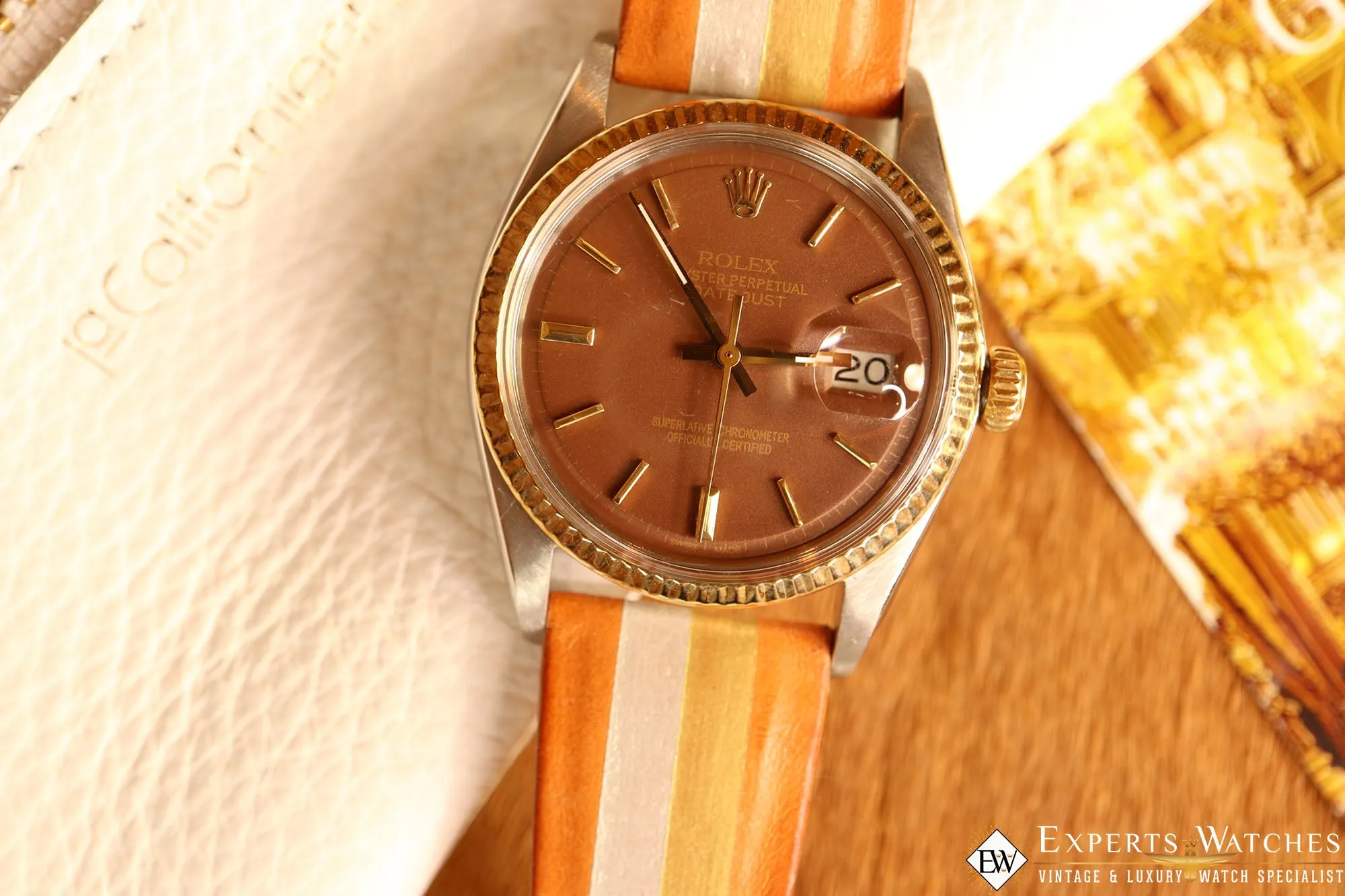 Limited Edition La Californienne Rolex Oyster Perpetual DateJust 1601 14K $9500