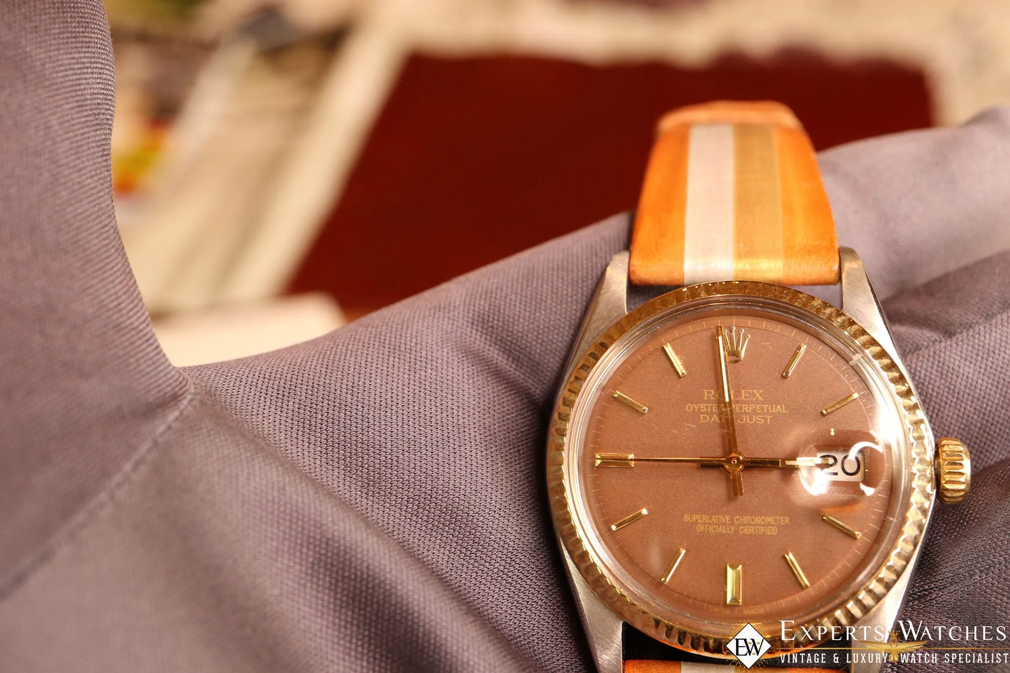 Limited Edition La Californienne Rolex Oyster Perpetual DateJust 1601 14K $9500