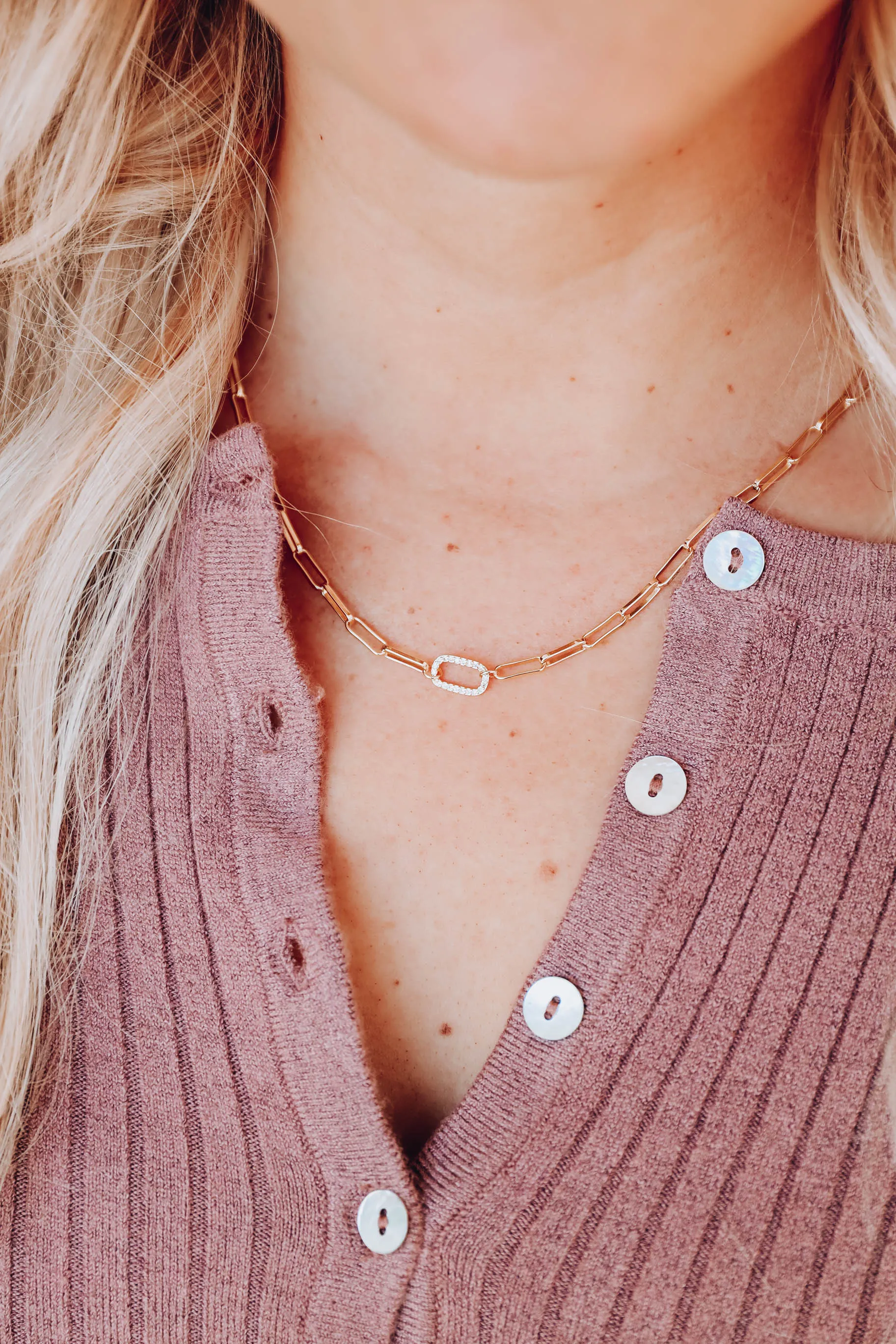 Little Link Chain Necklace by B.b.Lila