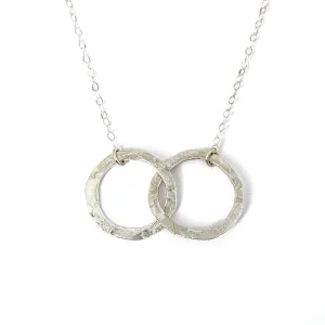 Little Linked Circles Sterling Silver .925 Chain Necklace