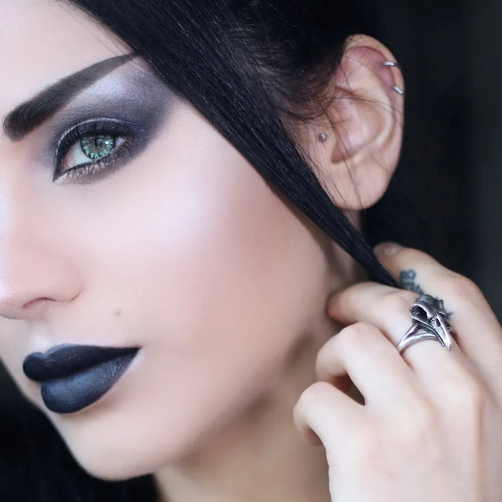 Little Raven Skull Ring