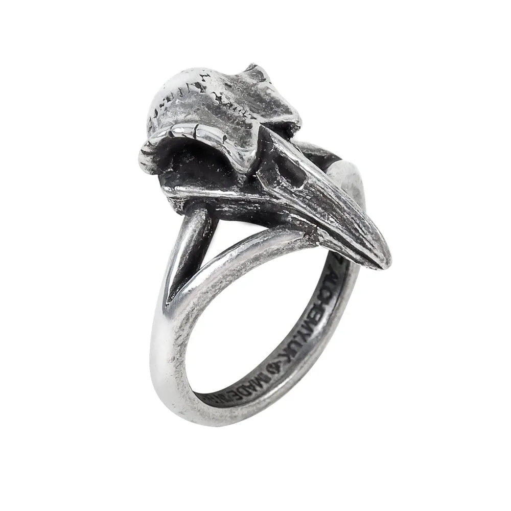 Little Raven Skull Ring