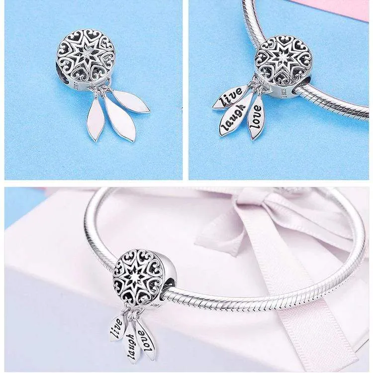Live Laugh Love Dreamcatcher Charm