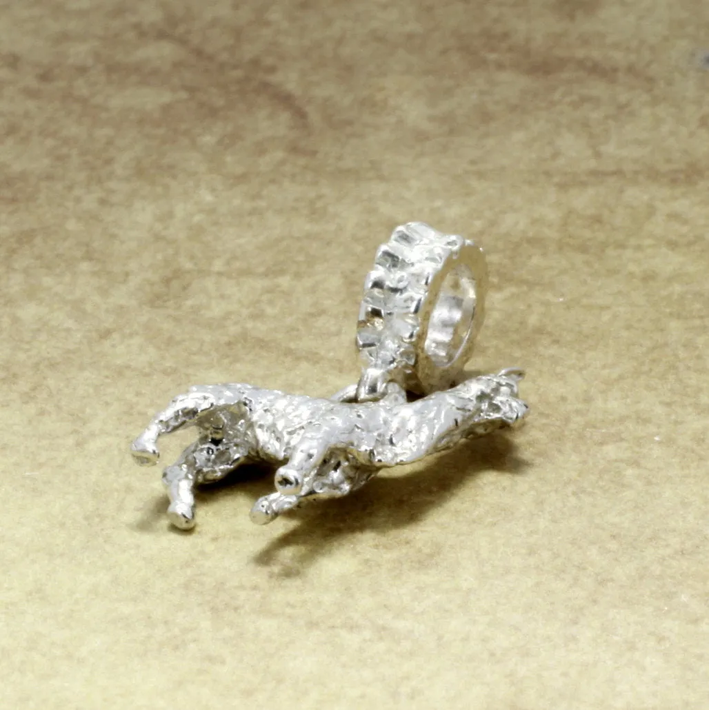 Llama Slide Charm in 925 Sterling Silver, Llama  Jewelry Charm