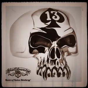 Lucky 13 Jawless Skull Ring (#037)