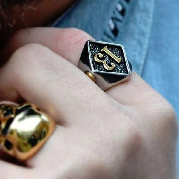 Lucky 13 Skull Ring