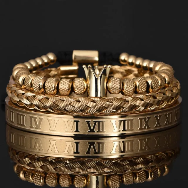 Luxury Roman Royal Charm Crown Bracelets