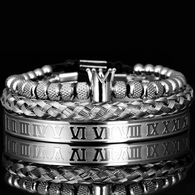 Luxury Roman Royal Charm Crown Bracelets