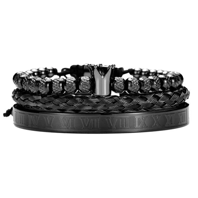 Luxury Roman Royal Charm Crown Bracelets