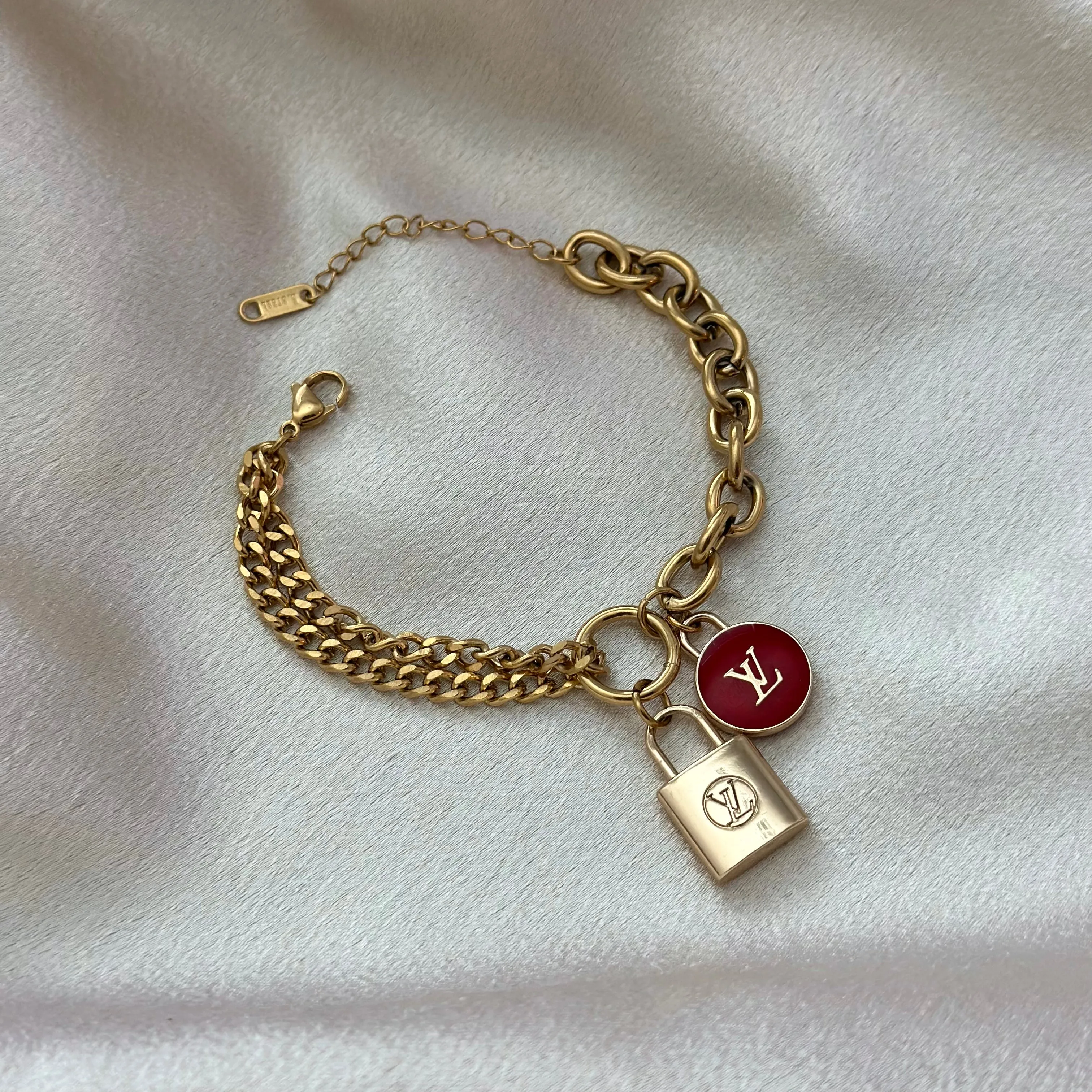LV DOUBLE CHARM BRACELETS